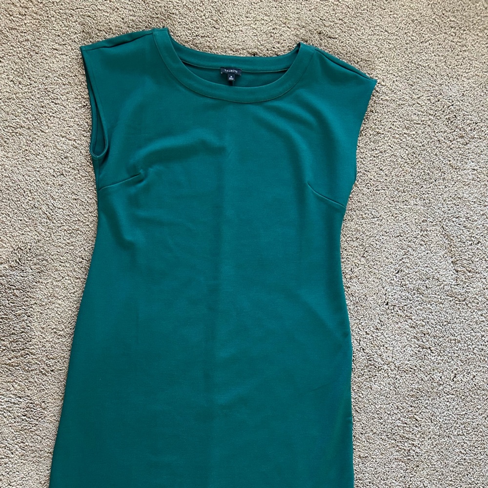Talbots One Shoulder Dress in Deep Teal